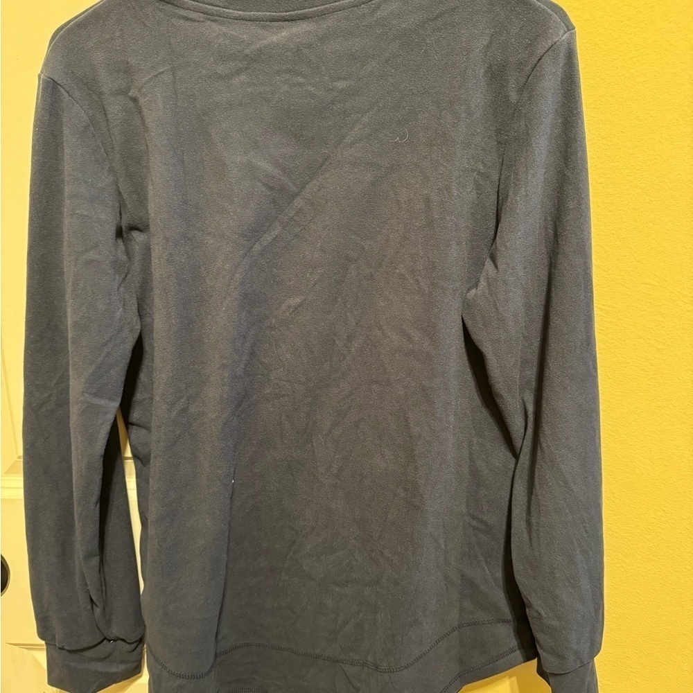 Yundai Navy Long Sleeve Navy Blue Crew Neck Sweatshirt Sz M - Picture 7 of 9